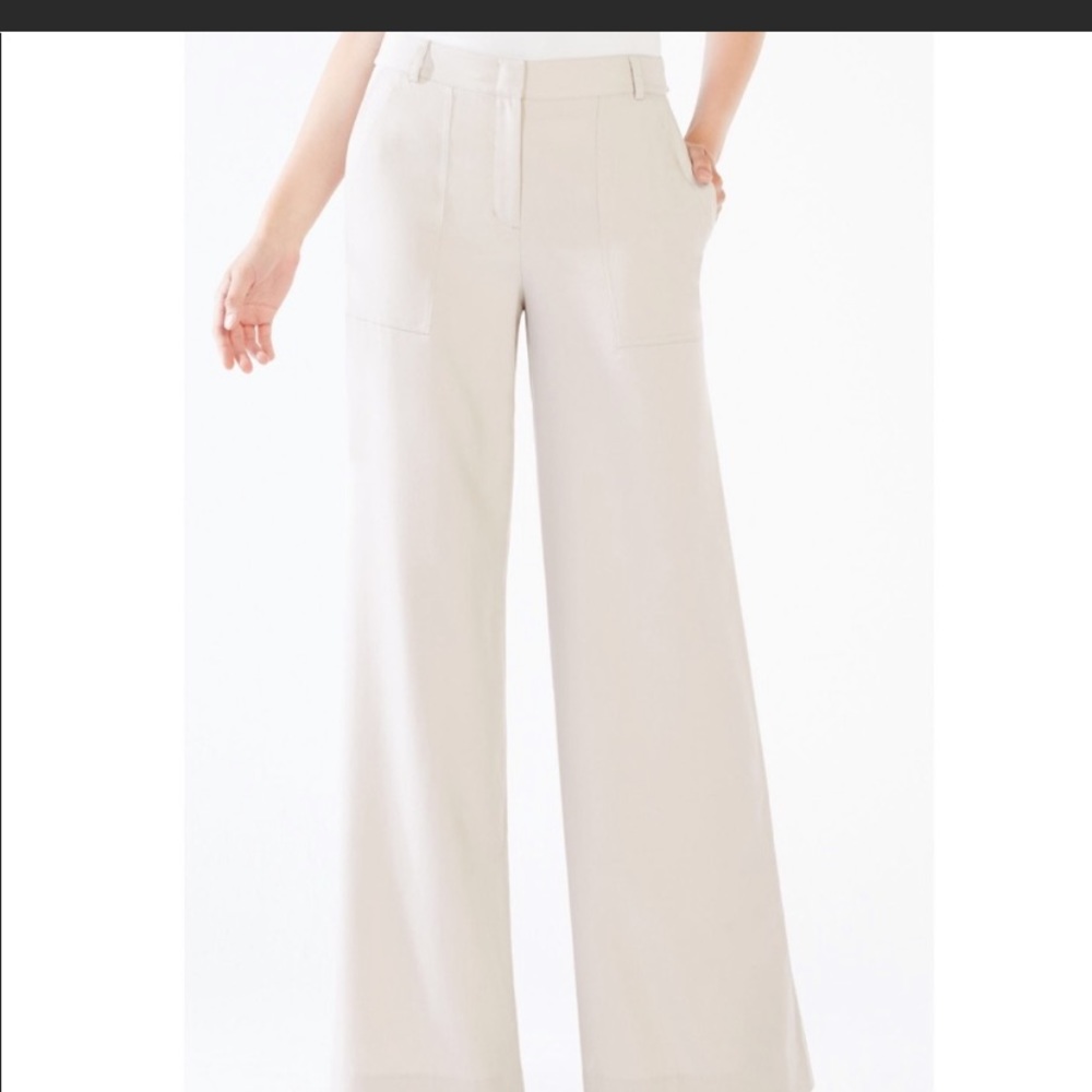 NWT BCBGMAXAZRIA JESPEN Wide Leg Pant SZ 8
